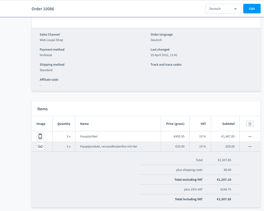 Product images everywhere in the backend