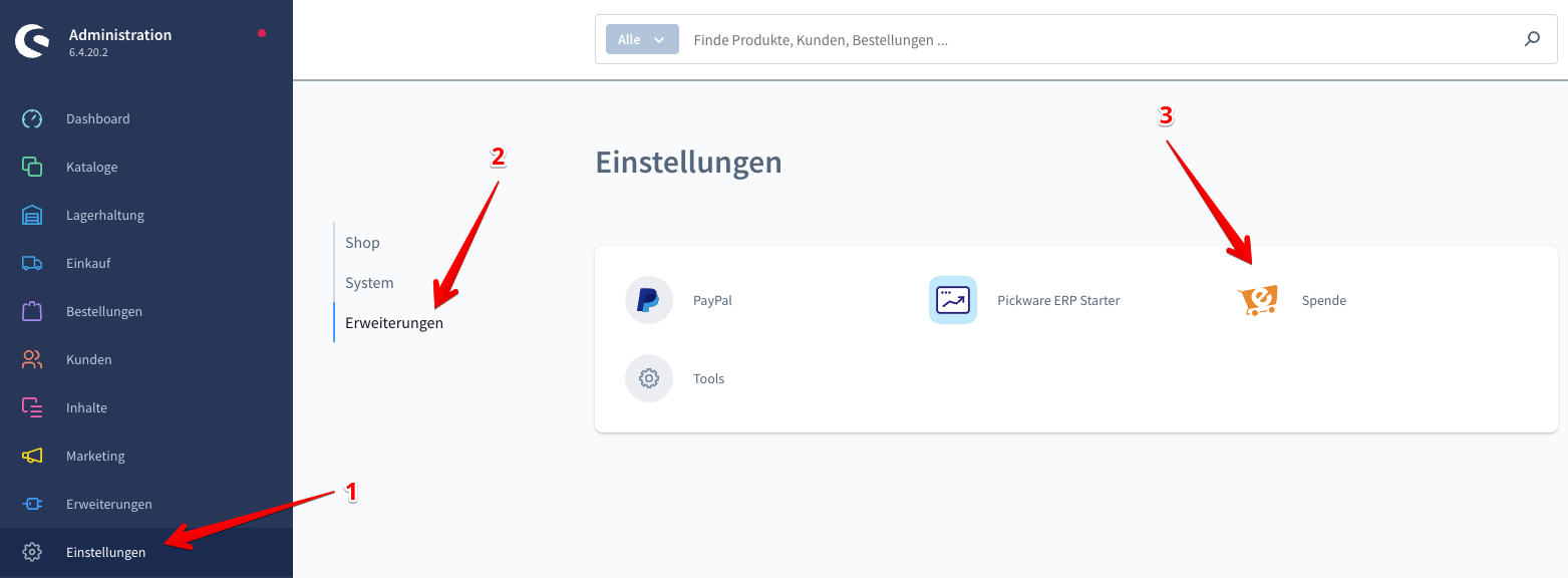 Abrir configuración