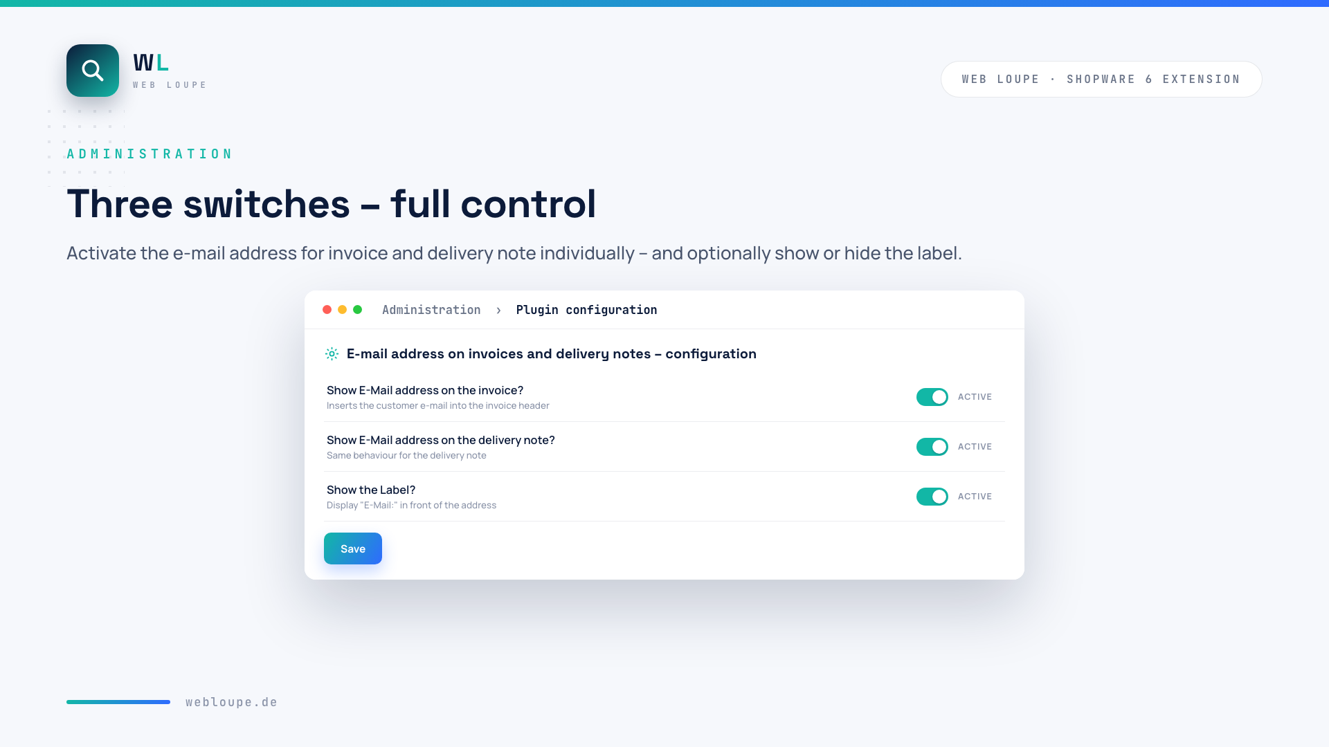 Plugin configuration