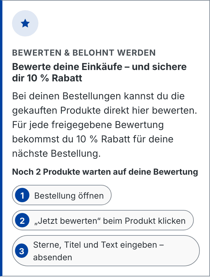 Hinweisbox auf dem Smartphone